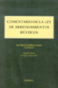 Comentario De La Ley De Arrendamientos Rusticos (2ª Ed. ) por Vv.aa.