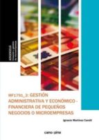 gestion admtva.y econ-financ.peque.negoc.-ignacio martinez candil-9788416338610 gestion admtva.y econ-financ.peque.negoc.-ignacio martinez candil-9788416338610