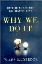why we do it: rethinking sex and the selfish gene-niles eldredge-9780393050820 why we do it: rethinking sex and the selfish gene-niles eldredge-9780393050820