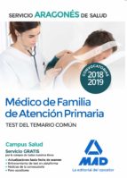 medico de familia de atencion primaria del servicio aragones de salud. test del comun-9788414218020 medico de familia de atencion primaria del servicio aragones de salud. test del comun-9788414218020