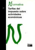 tarifas del impuesto sobre actividades económicas-9788445433850 tarifas del impuesto sobre actividades económicas-9788445433850