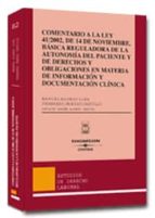 AUTONOMIA DEL PACIENTE, INFORMACION E HISTORIA CLINICA (ESTUDIOS SOBRE LA LEY 41/2002 DE 14 DE NOVIEMBRE)