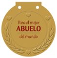 para el mejor abuelo del mundo: medallas-9788421685600 para el mejor abuelo del mundo: medallas-9788421685600