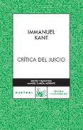 critica del juicio-immanuel kant-9788467023800 critica del juicio-immanuel kant-9788467023800