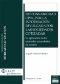 responsabilidad civil por la informacion divulgada por las sociedades cotizadas (ebook)-9788481267600 responsabilidad civil por la informacion divulgada por las sociedades cotizadas (ebook)-9788481267600