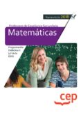 oposiciones educacion profesores secundaria. matematicas. programacion didactica ii (4º de la eso)-9788468174310 oposiciones educacion profesores secundaria. matematicas. programacion didactica ii (4º de la eso)-9788468174310