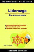 liderazgo en una semana-carol a. o connor-9788496612310 liderazgo en una semana-carol a. o connor-9788496612310
