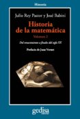 historia de la matemática (volumen 2)-julio rey pastor-jose babini-9788497847810 historia de la matemática (volumen 2)-julio rey pastor-jose babini-9788497847810