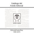 Descarga de libros del foro CATÁLOGO DEL FONDO EDITORIAL 1959-2019 MOBI (Literatura española) 9789930580110 de 