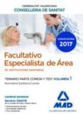 facultativo especialista de área de la conselleria de sanitat de la generalitat-9788414208120 facultativo especialista de área de la conselleria de sanitat de la generalitat-9788414208120