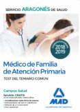 medico de familia de atencion primaria del servicio aragones de salud. test del comun-9788414218020 medico de familia de atencion primaria del servicio aragones de salud. test del comun-9788414218020