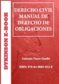 derecho civil: manual de derecho de obligaciones (ebook)-9788490859520 derecho civil: manual de derecho de obligaciones (ebook)-9788490859520