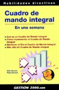 cuadro de mando integral en una semana-mike bourne-pippa bourne-9788480889230 cuadro de mando integral en una semana-mike bourne-pippa bourne-9788480889230