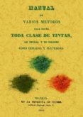 manual de varios metodos para hacer toda clase de tintas, asi neg ras y de colores como doradas y plateadas (ed. facsimil)-9788490011430 manual de varios metodos para hacer toda clase de tintas, asi neg ras y de colores como doradas y plateadas (ed. facsimil)-9788490011430