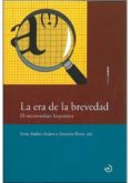 la era de la brevedad-antonio rivas-9788496675230 la era de la brevedad-antonio rivas-9788496675230