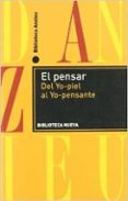 el pensar: del yo-piel al yo-pensante-didier anzieu-9788499401430 el pensar: del yo-piel al yo-pensante-didier anzieu-9788499401430