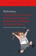 carta sobre el entusiasmo-anthony ashley cooper shaftesbury-9788416748440 carta sobre el entusiasmo-anthony ashley cooper shaftesbury-9788416748440