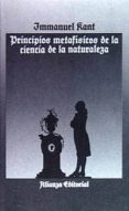 principios metafisicos de la ciencia de la naturaleza-immanuel kant-9788420603940 principios metafisicos de la ciencia de la naturaleza-immanuel kant-9788420603940