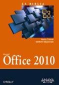 office 2010 (la biblia)-matthew macdonald-9788441528840 office 2010 (la biblia)-matthew macdonald-9788441528840
