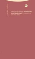 hermeneutica de la modernidad: conversaciones con silvio vietta-hans-georg gadamer-9788481646740 hermeneutica de la modernidad: conversaciones con silvio vietta-hans-georg gadamer-9788481646740