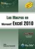 las macros en microsoft excel 2010: versiones 2003 a 2010-joan pallerola comamala-9788499641140 las macros en microsoft excel 2010: versiones 2003 a 2010-joan pallerola comamala-9788499641140