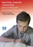 aprendizaje, desarrollo y disfunciones para el profesorado de edu cacion secundaria-9788416966950 aprendizaje, desarrollo y disfunciones para el profesorado de edu cacion secundaria-9788416966950