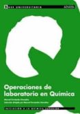 operaciones de laboratorio en quimica-manuel fernandez gonzalez-9788466736350 operaciones de laboratorio en quimica-manuel fernandez gonzalez-9788466736350