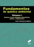 fundamentos de química ambiental (ebook)-xavier domenech antunez-9788490775950 fundamentos de química ambiental (ebook)-xavier domenech antunez-9788490775950