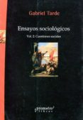 ensayos sociológicos. vol. ii: cuestiones sociales-gabriel tarde-9789875747050 ensayos sociológicos. vol. ii: cuestiones sociales-gabriel tarde-9789875747050