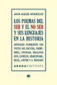 los poemas del ser y el no ser y sus lenguajes en la historia-ana agud-9788416160860 los poemas del ser y el no ser y sus lenguajes en la historia-ana agud-9788416160860
