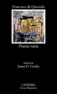 poesia varia (8ª ed.)-francisco de quevedo-9788437602660 poesia varia (8ª ed.)-francisco de quevedo-9788437602660