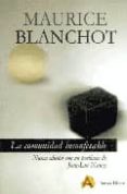 la comunidad inconfesable-maurice blanchot-9788495897060 la comunidad inconfesable-maurice blanchot-9788495897060