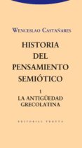 historia del pensamiento semiotico 1: la antiguedad grecolatina-wenceslao castañares-9788498794960 historia del pensamiento semiotico 1: la antiguedad grecolatina-wenceslao castañares-9788498794960