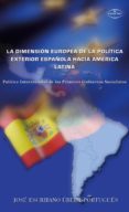 la dimension europea de la politica exterior española hacia (ebook)-9788498861860 la dimension europea de la politica exterior española hacia (ebook)-9788498861860