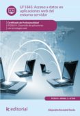 acceso a datos en aplicaciones web del entorno servidor. ifcd0210 (ebook)-9788416433070 acceso a datos en aplicaciones web del entorno servidor. ifcd0210 (ebook)-9788416433070