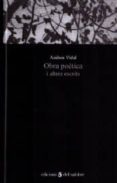 obra poetica i altres escrits-andreu vidal-9788493617370 obra poetica i altres escrits-andreu vidal-9788493617370