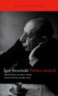 poetica musical-igor stravinski-9788496489370 poetica musical-igor stravinski-9788496489370
