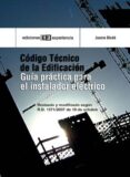 codigo tecnico de edificacion. guia practica para el instalador (ebook)-9788415179580 codigo tecnico de edificacion. guia practica para el instalador (ebook)-9788415179580