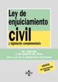 ley de enjuiciamiento civil y legislacion complementaria (18ª ed. )-9788430966080 ley de enjuiciamiento civil y legislacion complementaria (18ª ed. )-9788430966080