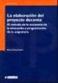elaboracion del proyecto docente-manuel salas velasco-9788497885980 elaboracion del proyecto docente-manuel salas velasco-9788497885980