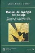 manual de ecologia del paisaje-ignacio español echaniz-9788438003190 manual de ecologia del paisaje-ignacio español echaniz-9788438003190