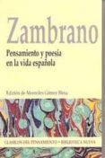 pensamiento y poesia en la vida española-maria zambrano-9788497423090 pensamiento y poesia en la vida española-maria zambrano-9788497423090