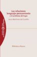 las relaciones lenguaje-pensamiento o el problema del logos-9788497429740 las relaciones lenguaje pensamiento o el problema del logos 9788497429740