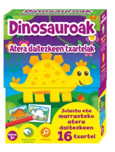 Portada de ATERA DAITEZKEEN TXARTELAK DINOSAUROAK