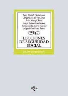 Portada de LECCIONES DE SEGURIDAD SOCIAL (15ª ED.)