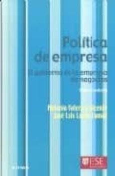 Portada de POLITICA DE EMPRESA. EL GOBIERNO DE LA EMPRESA DE NEGOCIOS
