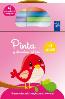Portada de PINTA Y DESCUBRE COLORES +3: PAJARO