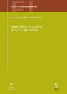 Portada de INNOVACION EDUCATIVA EN DERECHO SOCIAL