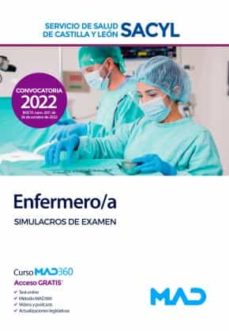 Scribd descargador de libros electrónicos ENFERMERO/A DEL SERVICIO DE SALUD DE CASTILLA Y LEON (SACYL). SIMULACROS DE EXAMEN de  in Spanish 