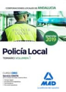 Portada de POLICIA LOCAL DE ANDALUCIA: TEMARIO (VOL. 1)